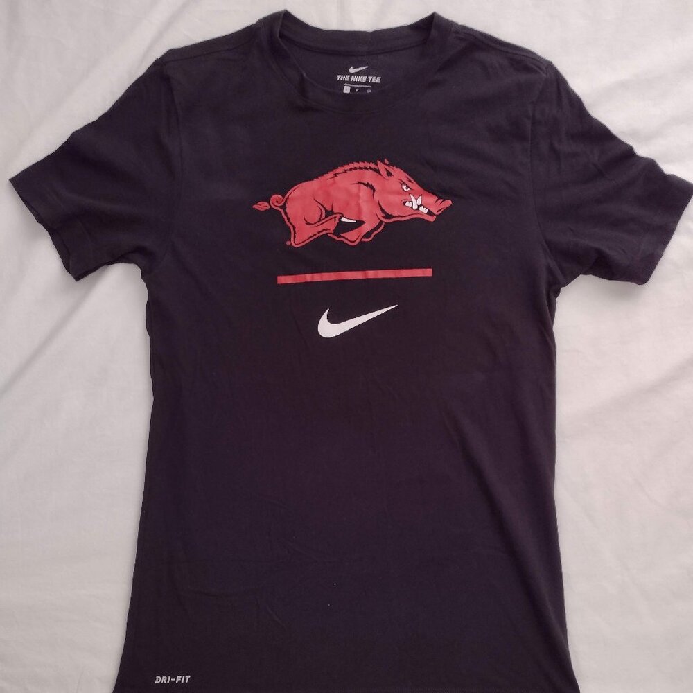 ladies Black Nike Tee Arkansas Razorbacks Small